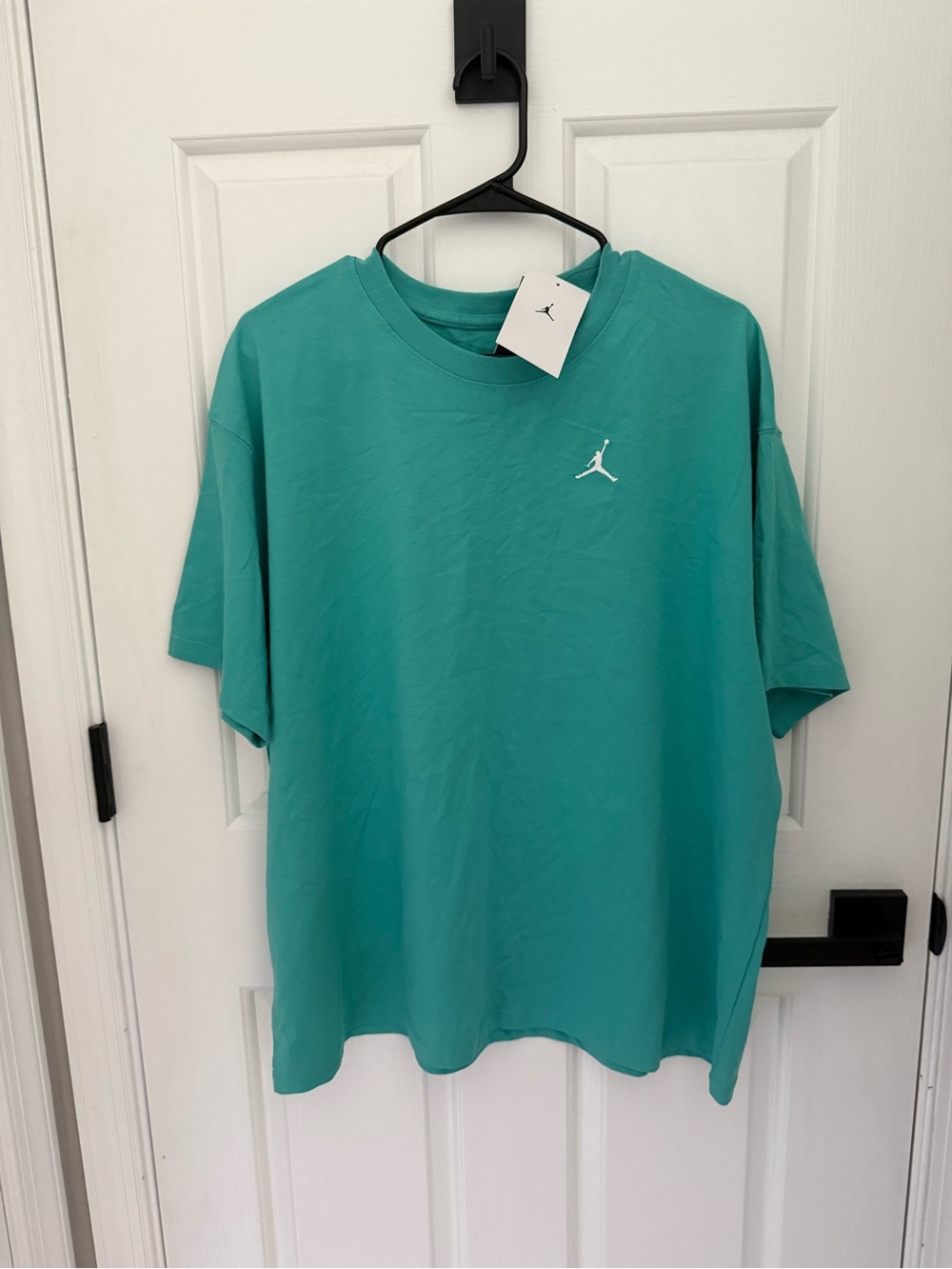 Jordan Teal Short-Sleeve Crewneck T-Shirt with Jumpman Logo